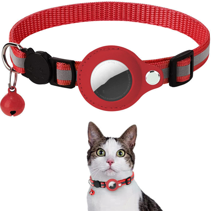 Reflective Waterproof Airtag Collar with Protective Case for Pets