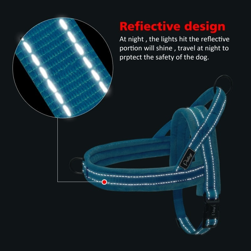 No-Pull Dog Harness & Leash Set – Comfortable Padded Vest for Large Dogs