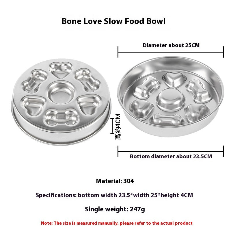 Anti-Choking Slow Feeder Bowl for Dogs and Cats – Gulp-Free, Interactive Eating Plate