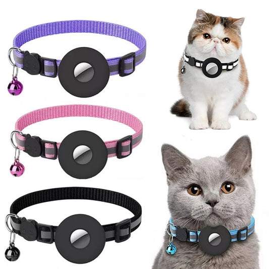 Reflective Waterproof Airtag Collar with Protective Case for Pets