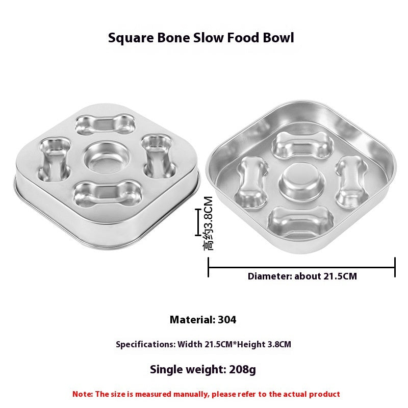Anti-Choking Slow Feeder Bowl for Dogs and Cats – Gulp-Free, Interactive Eating Plate