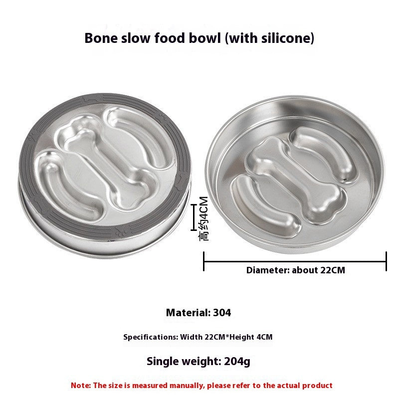 Anti-Choking Slow Feeder Bowl for Dogs and Cats – Gulp-Free, Interactive Eating Plate