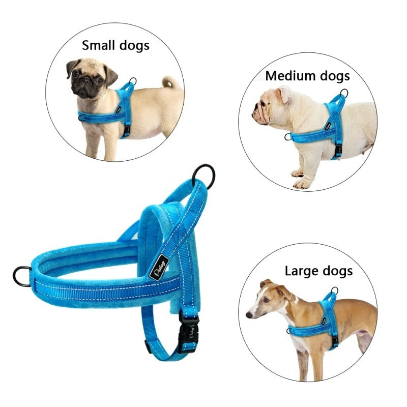 No-Pull Dog Harness & Leash Set – Comfortable Padded Vest for Large Dogs