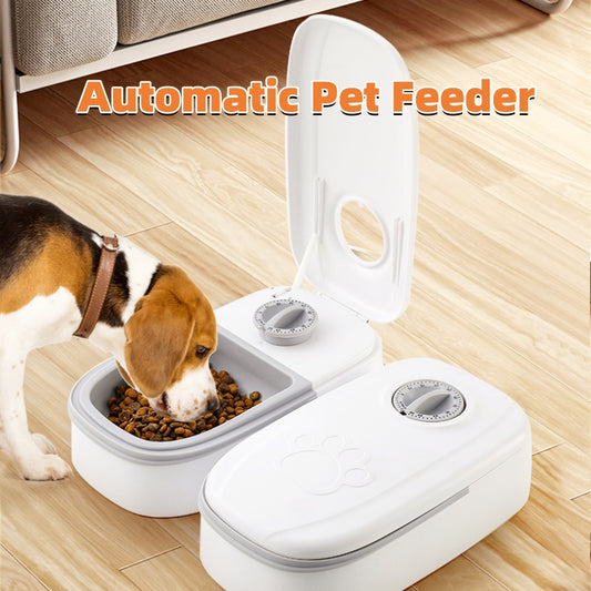 Smart Gravity Pet Feeder & Water Dispenser – 2-in-1 Automatic Feeding Solution for Cats & Dogs