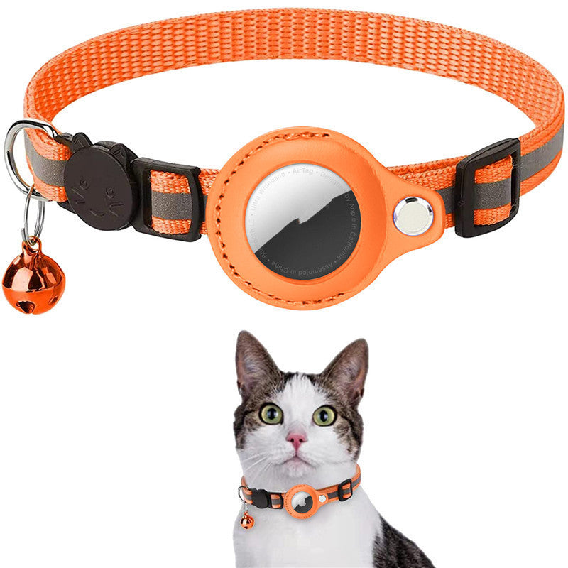Reflective Waterproof Airtag Collar with Protective Case for Pets