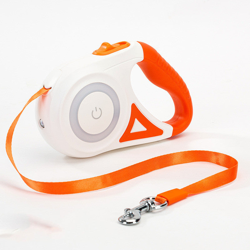 Retractable Dog Leash with Collar – Spotlight Automatic Traction Rope