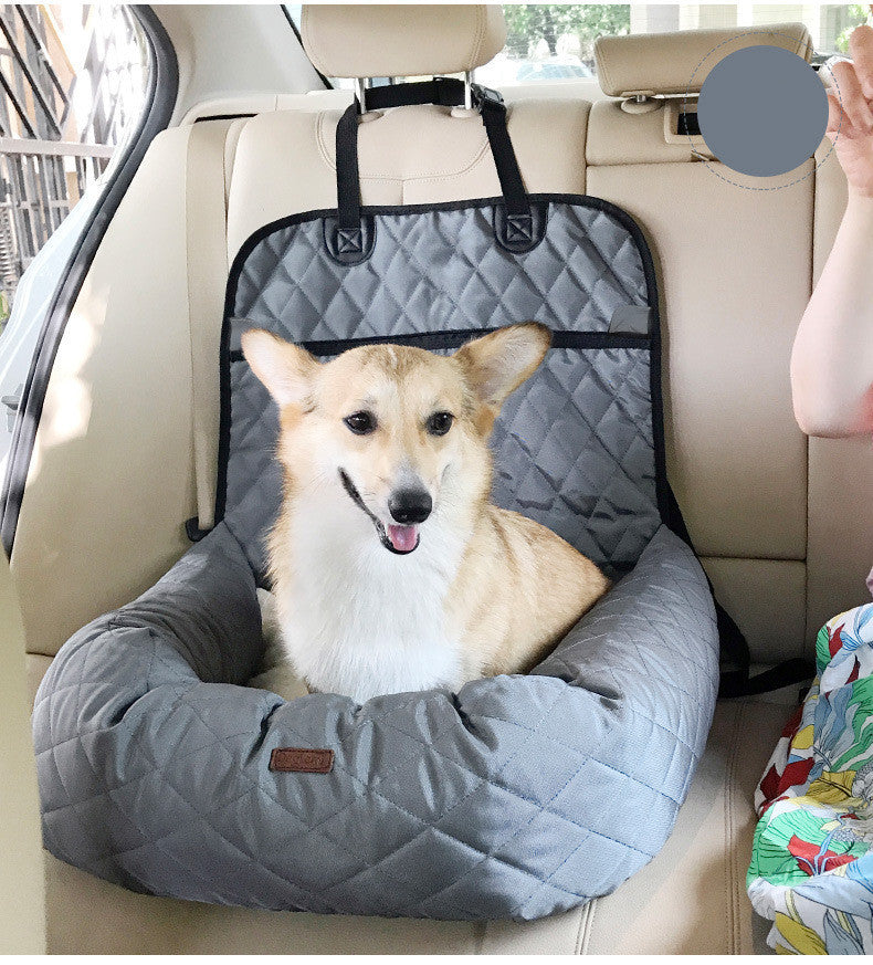 2-in-1 Pet Carrier & Car Seat – Foldable, Padded Travel Bed for Dogs & Cats