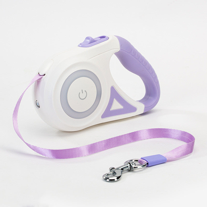 Retractable Dog Leash with Collar – Spotlight Automatic Traction Rope
